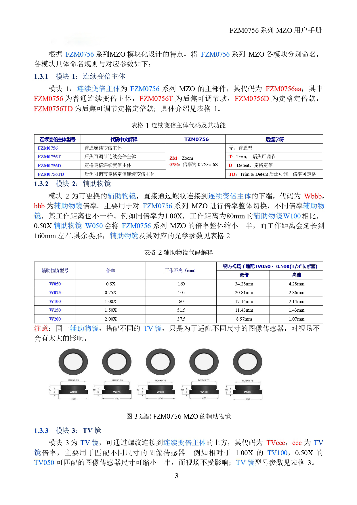 高分辨率单筒镜头 FTM0756D-W100-TV150-A50(图2)