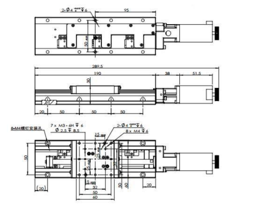 三轴直线导轨滑台 FPGC60-100-XYZ(图2) 三轴直线导轨滑台 FPGC60-100-XYZ(图2)