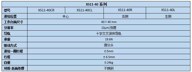 直线调整架 XS11-40CR/40CL/40R/40L(图2)