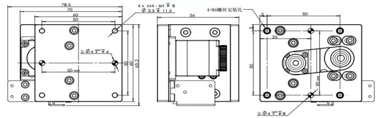 电动Z轴滑台 FSZH-6008(图2)