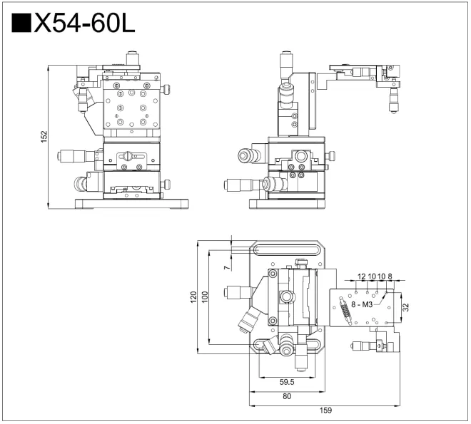 五维调整架X54-60(图1)