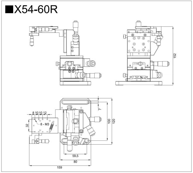 五维调整架X54-60(图2)