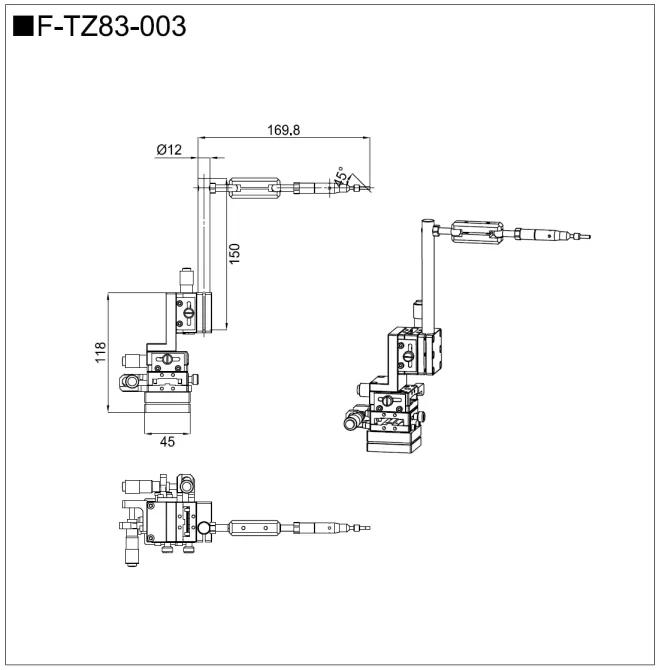 三轴探针座 F-TZ83-003(图2)