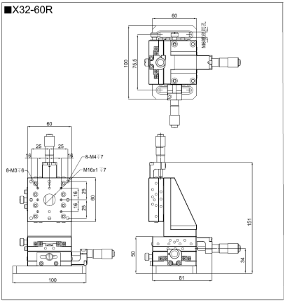 三维调整架 X32-40L / 40R X32-60L / 60R(图4)