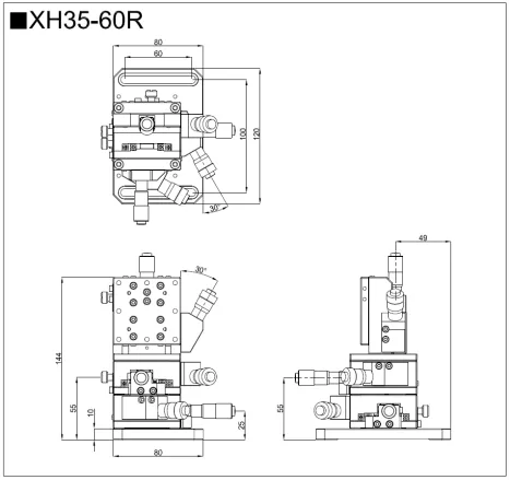 高精度三维滑台 XH35(图3)