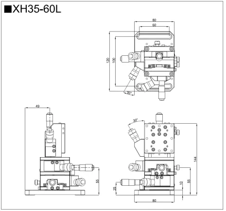 高精度三维滑台 XH35(图2)