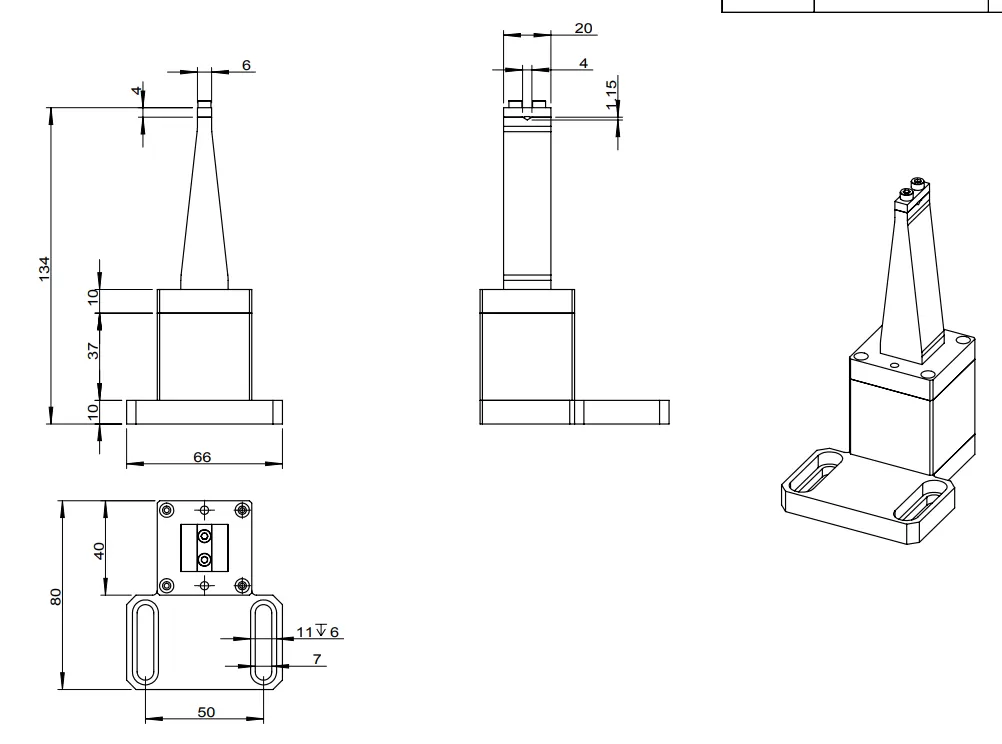 V槽夹具 F-XP013(图1)