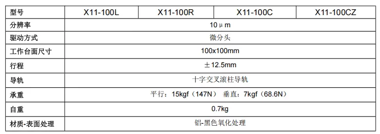 直线调整架 X11-100(图4)
