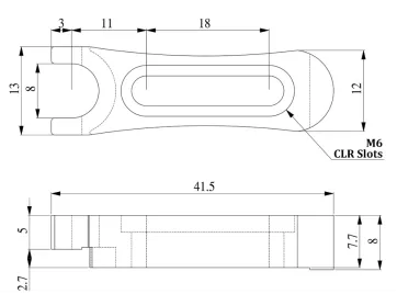 微型底座夹紧叉式支撑杆 FPF系列(图2)