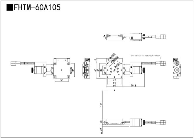 电动角位滑台 FHTM-60A105  FHTM-60A105R(图3)