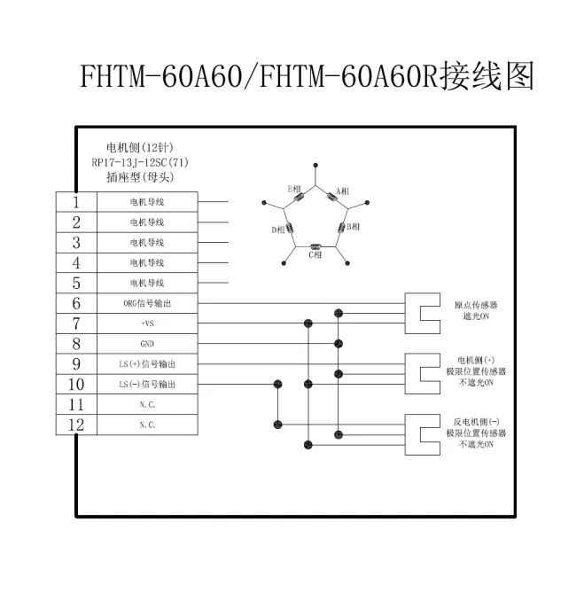 电动角位滑台 FHTM-60A60  FHTM-60A60R(图5)