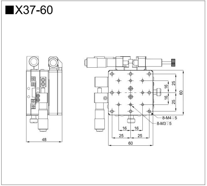 三维调整架 X37-60/601/80/801(图1)