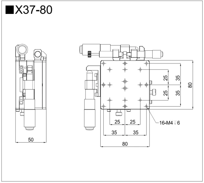 三维调整架 X37-60/601/80/801(图3)
